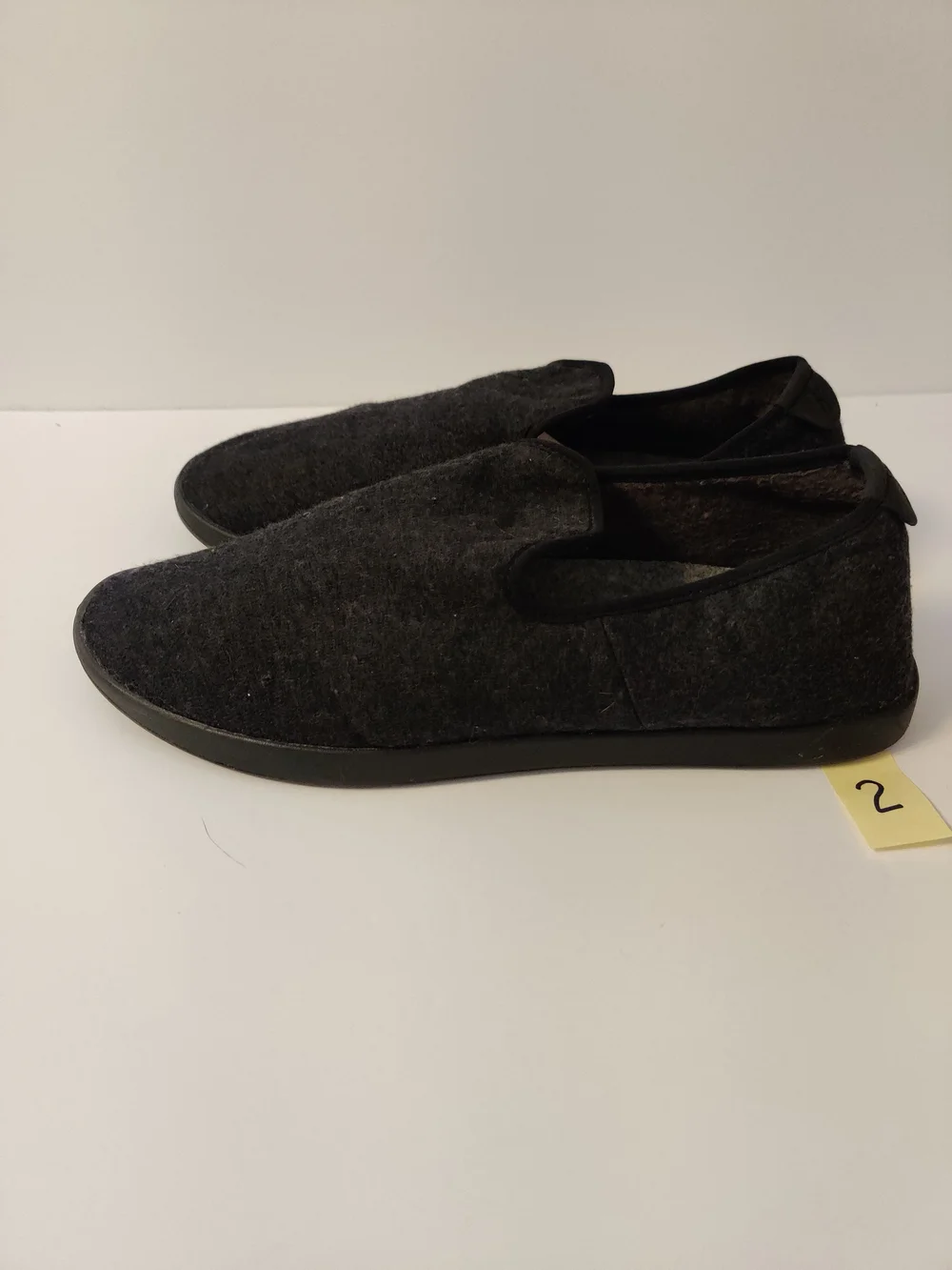 Men's Allbirds Slip-On Dark Gray Wool-Blend Casual Shoes - Charcoal 12